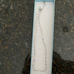 TOUCHSTONE CRYSTAL Mini Chanelle Necklace, Crystal Aurore Boreale